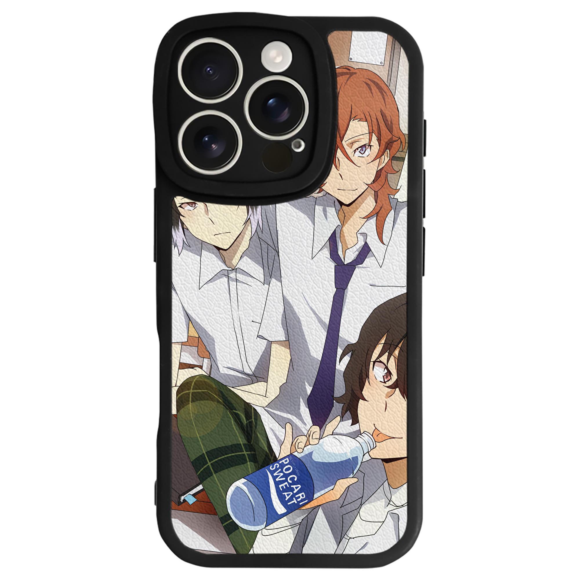 （画像用） 文豪ストレイドッグス Bungo Stray Dogs 【iPhone 16シリーズ対応】シリコンスマホケース（レザー調） 材質：シリコン